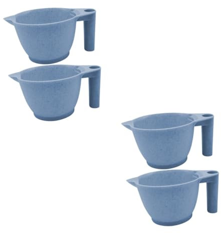 Gogogmee 4 Stück Haarfärbeschale Haarwasser Haarschale Tragbare Rührschüssel Rührschüsseln Rührschüssel Für Haarfärbemittel Mit Griff Zum Färben Von Haartönungen Hochwertige Pp