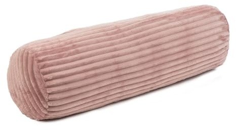 liebling Kissenrolle, Nackenrolle mit Cord-Optik, mit Reißverschluss, 100% Polyester - Mikrofaser, 70 x 22 cm, Farbe: Altrosa