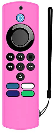 KANGQL Remote Cover, Staubdicht Weich Silikon für Case für Fire TV Stick Lite mit neuester Alexa Voice Remote Lite 2nd Generation 2022 Voice Re, Nachtlicht Rose