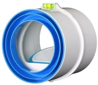 1 válvula de retención for ventilador de escape de tipo conducto, válvula antirretorno de PVC redonda for campana extractora, rejilla de ventilación for conducto de baño, accesorios de cocina(Style A)