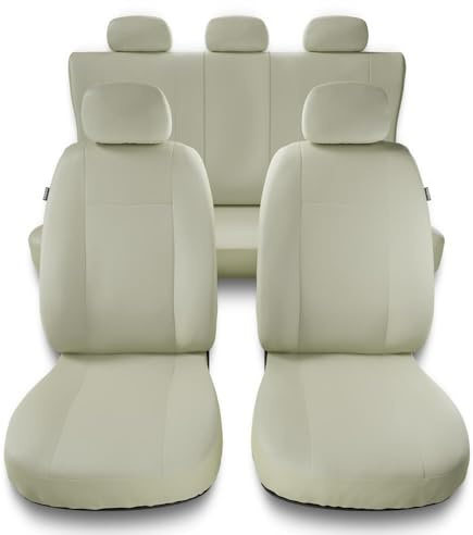 Mossa Coprisedili compatibili con Fiat 500 (2007- ) - fodere sedili auto - set coprisedili auto universali - CMP-BE