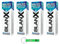 4x Blanx Dentifricio Sbiancante Nordic White,Whitening-Zahnpasta Anti-Flecken, mit 100% natürlichen nordischen Mineralien,sofortige Frische 75ml + Beni Culinari Kostenloser Schlüsselanhänger