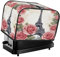 Funda para tostadora de rosas de la Torre Eiffel con bolsillos y anillo superior, lavable a máquina, bonita moda