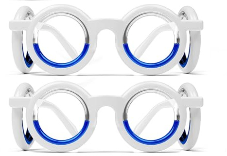 Hion Motion Sickness Brille, Auto Sickness Brille, Linderung von Reise-, Luft- und Seekrankheit (2 Stück - Only 2 Glasses)