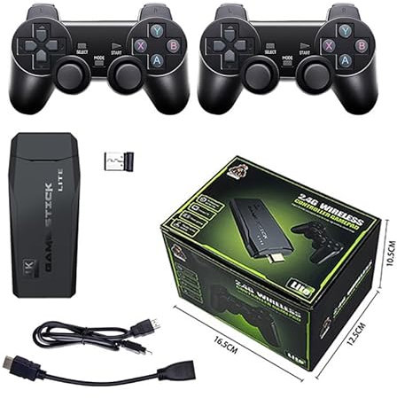 Asudaro M8 Console De Jeu Sans Fil 64 Go Double Poignée Console De Jeu Classique Psp Arcade Double Rétro Home Tv Console De Jeu Avec Plus De 20 000 Jeux Sortie Hdmi Play Video Game Stick