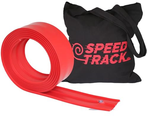 Speed Track 5m Flexible Toy Car Track with Storage Bag - Indoor & Outdoor Flexible Diecast Car Monster Truck Race Track for Loops, Jumps, Ramps with Suction Cups for Windows, Doors Ideal for Children