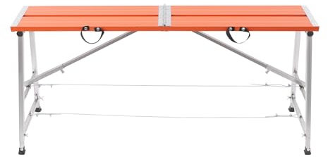 DOPBENT Plataforma de trabajo plegable, banco de trabajo plegable con alfombrillas antideslizantes, plataforma de trabajo de 150 kg de capacidad de carga, andamio portátil, para casa, taller