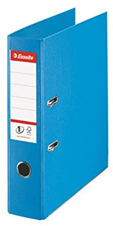 Esselte DIN A4 Ordner, Hellblau, 72 mm Rückenbreite, Kunststoff, 811311