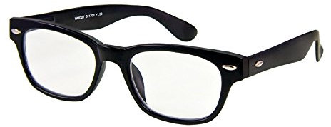I NEED YOU Lesebrille Woody / +3.00 Dioptrien/Schwarz, 1er Pack