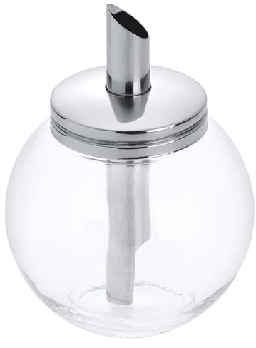 Zuckerstreuer, kugelförmig, aus glattem Pressglas, 225 ml Volumen