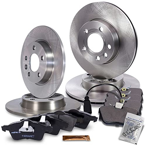 BESTPRICE Bremsenset inkl. Bremsscheiben vorne Ø 280 mm + hinten Ø 280 mm + Bremsbeläge vorne und hinten