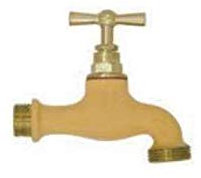 Boutte - Robinet d'arrosage bicolore Ocre, 15x21/20x27 - BOURO0184309