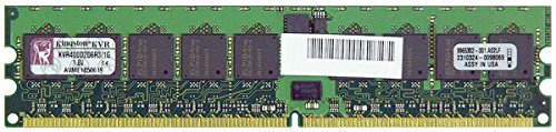 Kingston KVR400D2D8R3/1G ValueRAM Memory 1 GB DIMM 240-Pin, DDR II 400 MHz/PC2-3200 CL3 1.8 V Registered ECC