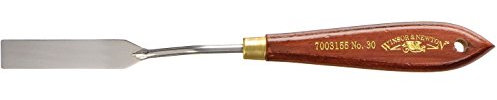 Winsor & Newton 7003155 Malmesser für Acrylfarben & Ölfarben mit elastischer Klinge und ergonomischen Naturholzgriff in Profiqualität - Nr. 30