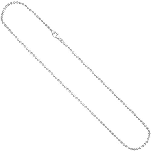 Jobo Damen Kugel-Kette aus 925 Sterling Silber 2,5 mm 90 cm