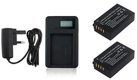 AAA PRODUCTS Charger and 2Pcs Battery for Nikon 1 (AW1, J1, J2, J3, S1, V3) and Coolpix A, P1000, DL24-500 Camera - Compatible with Nikon Charger MH-27 - For EN-EL20, EN-EL20a Battery