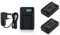 AAA PRODUCTS Charger and 2Pcs Battery for Nikon 1 (AW1, J1, J2, J3, S1, V3) and Coolpix A, P1000, DL24-500 Camera - Compatible with Nikon Charger MH-27 - For EN-EL20, EN-EL20a Battery