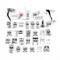 ele ELEOPTION Machine à Coudre kit Pieds-de-biche Multifonctionnel pour Machine à Coudre domistique Ourlet Pied de pièces Accessoires pour Brother Singer Lot de (32pcs)