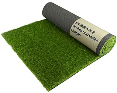 Primaflor Kunstrasen Megan | 400x600 cm | Grün | 40 mm hoch | UV-stabil | wasserdurchlässig | wetterfest | Kunstgras als Outdoor Bodenbelag Rasenteppich für Garten, Balkon, Terrasse und Dachterrasse