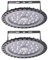 3pcs Projecteur LED Exterieur,100W 220V Projecteur LED Exterieur,6500K10000LM UFO LED Blanc Froid,Floodlight Ultra Mince IP65 à baie haute,l’éclairage de Garage Usine Atelier Gymnase