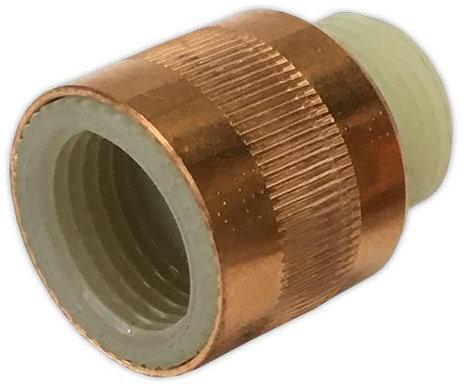 DOJA Barcelona | Manguito Electrolitico Termo | Pack 2 | Macho - Hembra | 1/2 | Manguito Antielectrolisis Roscado para Latiguillo | Valvula Manguito Electrolisis Agua Fontaneria | Evita Corrosión