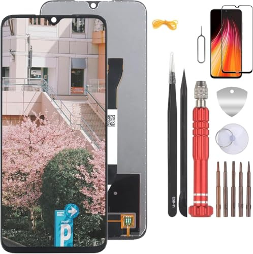 YHX-OU 6.3 Schwarz Display Für Xiaomi Redmi Note 8 LCD Display Touchscreen Ersatz Bildschirm mit Werkzeug+ 1 Stück Schutzfolie (Nicht für Note 8 pro)