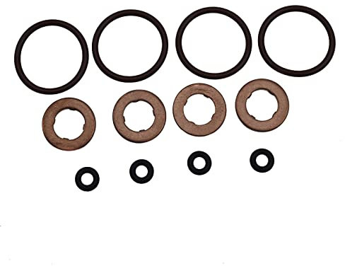 eGang Auto Neue Einspritzdüse Injektor Dichtsatz Kupferdichtung O-Ring Dichtung für Skoda SEAT 2,0 TDI