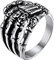 Richsteel Cool Skeleton Hand Rings Chunky Skull Grunge Ring