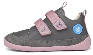 Affenzahn Minimal Sneaker Leather Buddy LowCut, 21/21 Kinder, Koala Grey