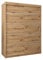 MEBLE KRYSPOL Schwebetürenschrank Verona 1 150 cm Kleiderschrank mit Kleiderstange und Einlegeboden Schlafzimmer- Wohnzimmerschrank Schiebetüren Modern Design (Schubladen: 0, Artisan Eiche)