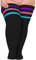 Moon Wood Damen Kniestrümpfe Extra Lange Overknees Strümpfe Thigh High Socken Soft Thermo Leg Warmers Plus Size,Schwarz & Regenbogen