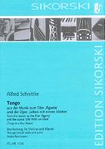 Tango für Violine und Klavier: piano, violin.