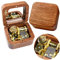 Sinzyo Beauty and The Beast Vintage Holz mechanische Spieluhr Weihnachten, Geburtstag, (Palisanderholz Musical Note)