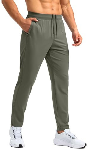 G Gradual 76,2 cm/81,3 cm/86,4 cm Lange Herren-Sweathose mit Reißverschlusstaschen, Stretch-Golf-Trainingshose für Herren, lässig, sportlich, Salbei, Klein