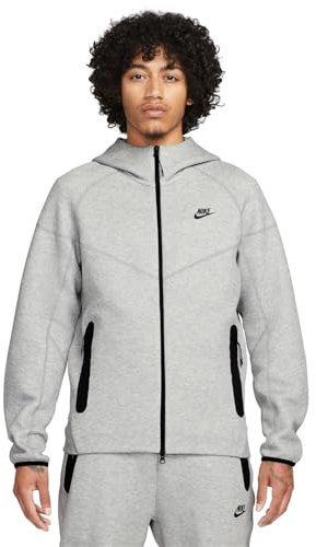 Nike Tech Fleece Fullzip Windrunner Giacca da uomo Dk Grey Heather/Black L