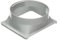 Air Conditioner Exhaust Duct Interface, Ventilation Pipe Connector, Air Conditioning External Unit Interface, Replacement Tubes Connector, Square
