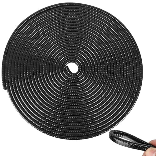 Protection des Bords de Porte de Voiture en Forme de U (20 m) - Caoutchouc Noir Anti-collision - Compatible Avec la Plupart des Voitures