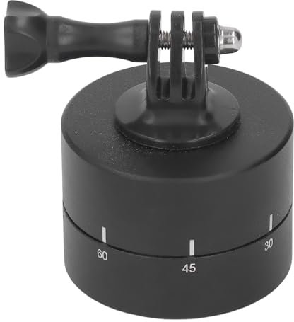 Base de Panorámica Panorámica de la Cámara, Cámara de Disparo a Intervalos Estabilizador de Lapso de Tiempo Rotación de 360 ​​​​Grados Aleación de Aluminio Temporización de 120