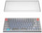 Geekria Keyboard Dust Cover for 75% Compact 84 Key Keyboard, Compatible with Logitech MX Mechanical Mini, POP Keys, Keychron K2 (Frosted Acrylic)