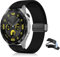 KeHowy 22mm Armband Kompatibel mit Huawei Watch GT 5 /GT 5 Pro 46mm/Watch 4/4 Pro/GT 4/3/3 Pro, Silikon Magnetisch Armbänder Ersatzband für Garmin Venu 3/Venu 2/Forerunner 265/255/255 Music, Schwarz