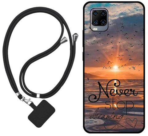 Sunrive Coque Compatible avec ZTE Smartphone AXON 11,TPU Étui Housse Protecteur Souple Gel Mat Back Cover Mignon Motifs Antichoc Case(La mer,Le Soleil,Les mouettes)+1x Universelle Dragonne