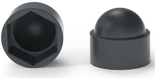 Sechskant Schutzkappen für Schrauben M8 für Schlüssel 13 - Abdeckkappen für Schrauben Anthrazit aus Kunststoff PE - Langlebige Abdeckkappen für Muttern & Schraubenkopf Blindstopfen Endkappen