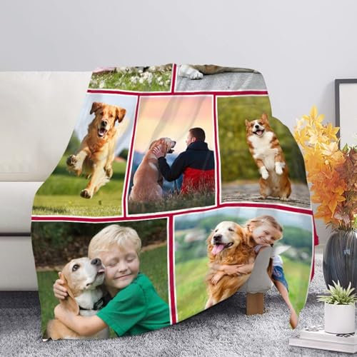 Personalisierte Geschenke für Frauen und Freundin – Decke mit Foto und Text – Perfekte Kuscheldecke für Paare und Pärchen – Ideal für Geburtstag und Muttertag
