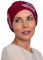 Deresina Aura Turban en bambou pour perte de cheveux, chimio, cerise, taille unique