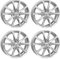 4x AUTEC Felgen Alufelgen BRIXEN 6.5x16 ET41 5x112 Brillantsilber kompatibel mit VW Caddy Golf VIII Golf VII Passat T-Roc Touran