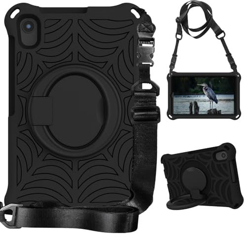 Funda protectora para tableta Funda a prueba de golpes apta Compatible with niños compatible con Huawei MatePad T8 2020 (8,0 pulgadas), funda ligera con asa giratoria y correa Compatible with el hombr