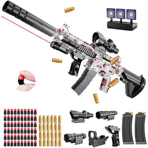Spielzeug Pistole Kinder, Soft Bullet Toy Pistole,mit manuelles Nachladen, Soft Bullet Gun M416, Spielzeug-Schaumstoff-Blaster, Spielzeug Pistole für Erwachsene&14+Kindergeschenke