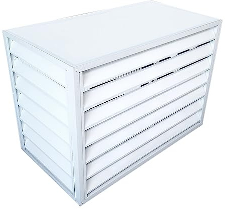 Copertura in alluminio per unità mini split AC Protezione unità esterna Protezione pompa di calore Resistente alle intemperie Split Condizionatore d'aria Copertura HVAC esterna