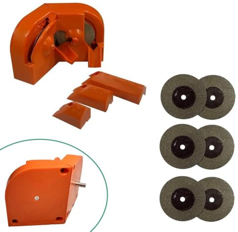 CashMuch Elektrischer Bohrspitzer mit 3 Schleifhaltern für 2-16 mm Bits, doppelseitige Politur für Flachschneider, Scheren und Küchenhobel