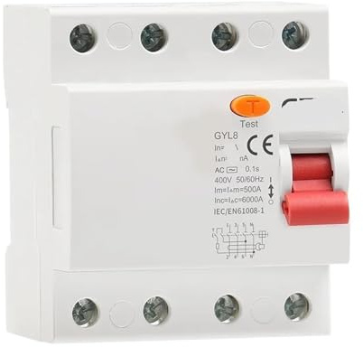 GYL8 – disjoncteur différentiel électromagnétique triphasé + N, interrupteur de sécurité 4P 25A 40A 63A(4P 40A,30mA)